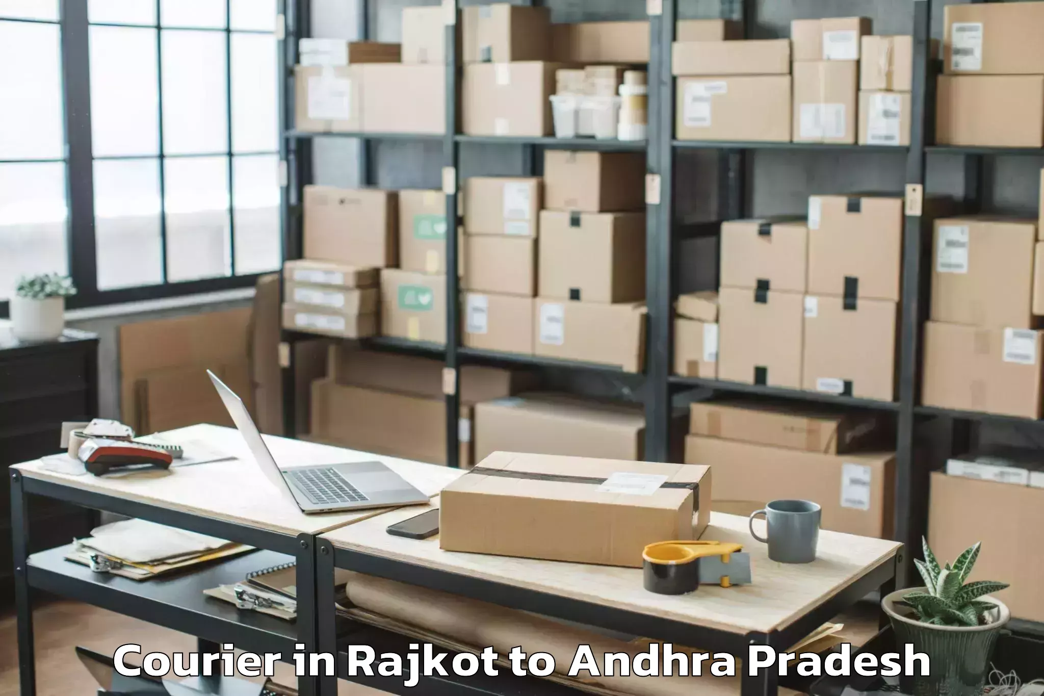 Get Rajkot to Denduluru Courier